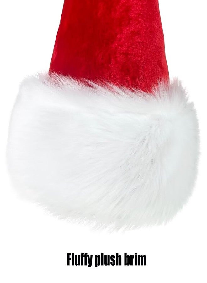 OLLULL Red Deluxe Kids Santa Hat for Colorful And Funny Christmas Theme Ages 6+ - Image 4